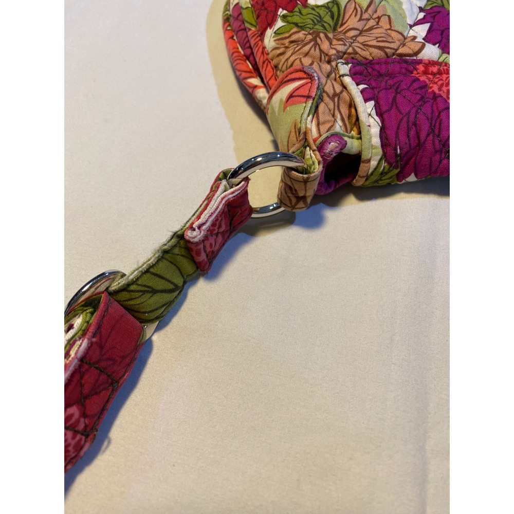 Vera Bradley Floral Quilted‎ Crossbody Bag Purse Pink Purple Green - Picture 12 of 16